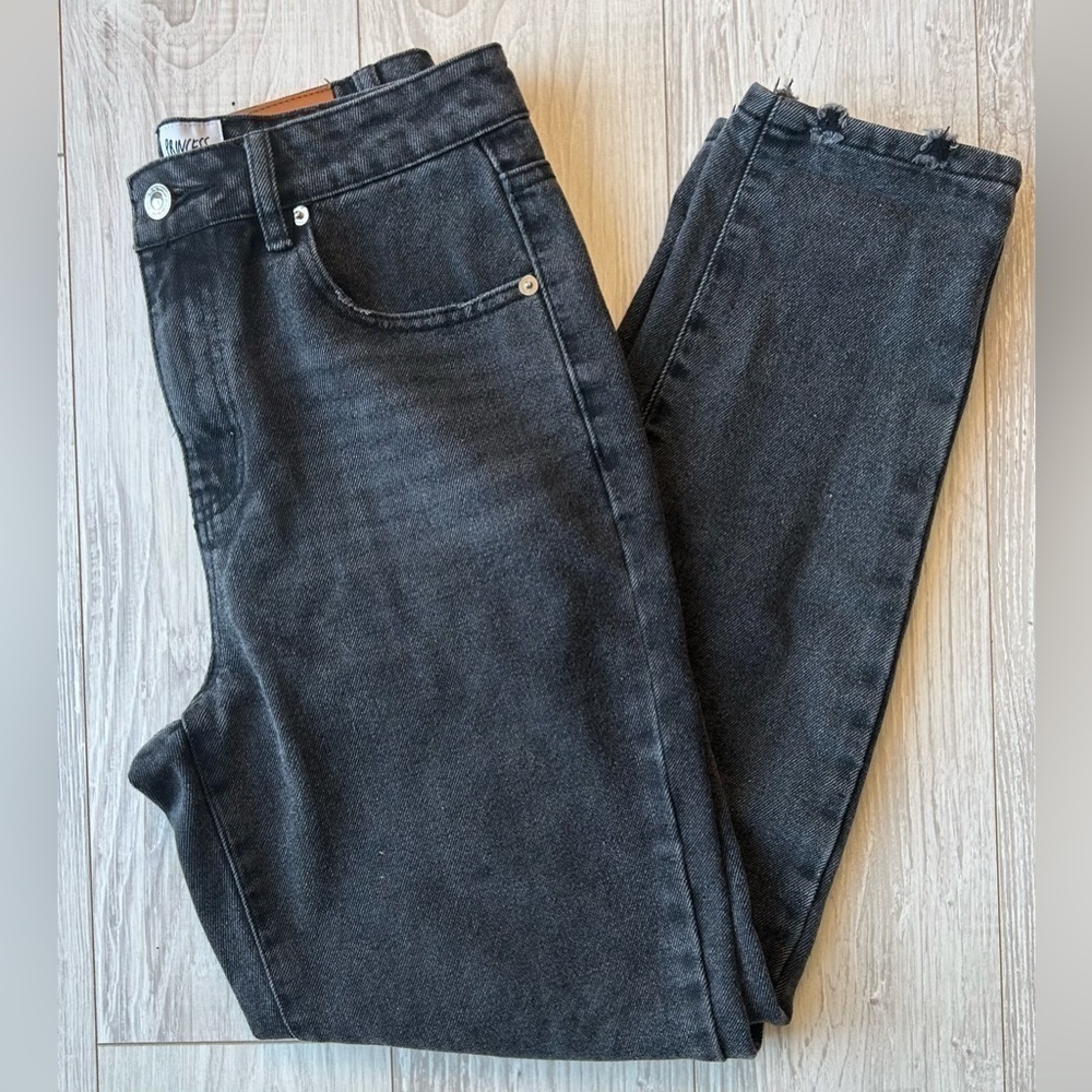 Princess Polly Faded Black Jeans Size 4